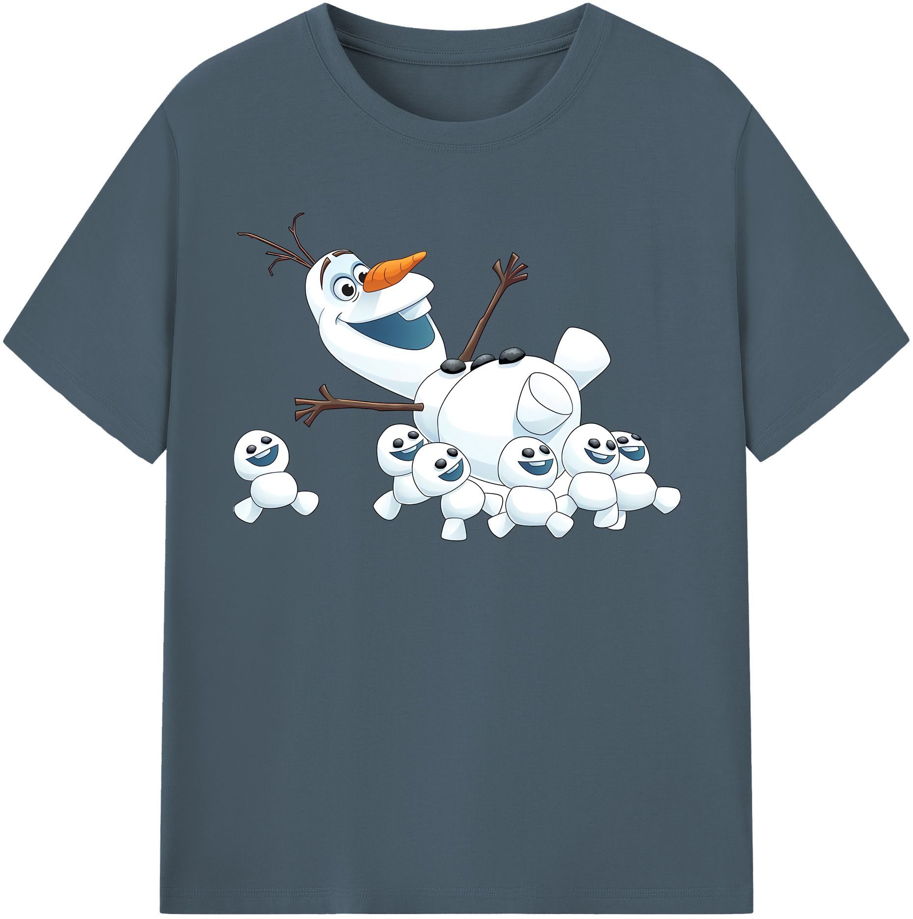 （画像用） アナと雪の女王 アンナ エルサ Frozen Anna Elsa 綿100％半袖Tシャツ（フロントプリント）